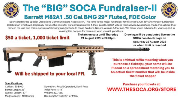 Fundraiser-BIG SOCA Raffle